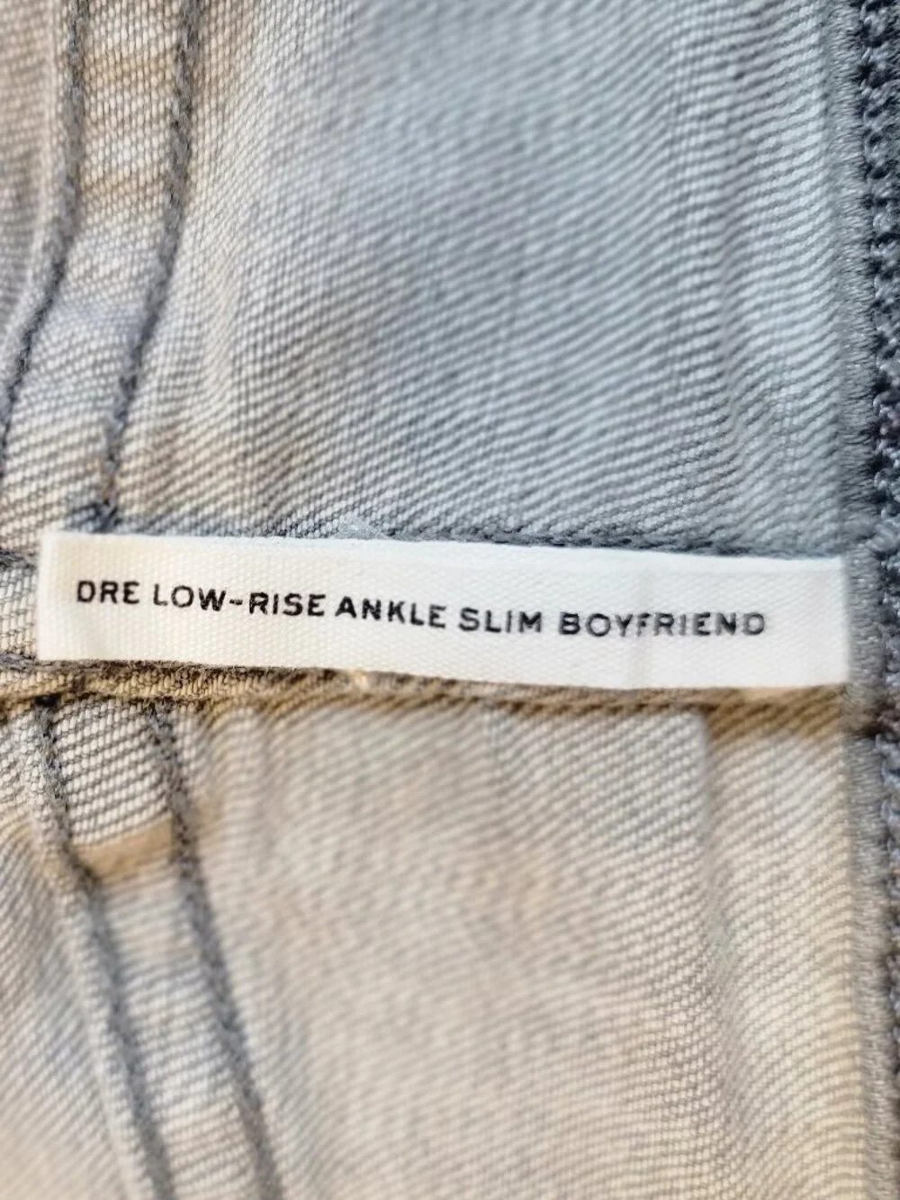 Rag & Bone Dre Low Rise Ankle Slim Boyfriend Jeans Grey - 31